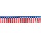 100 Ft. x 14" Patriotic Red, White & Blue Fringe Plastic Garland